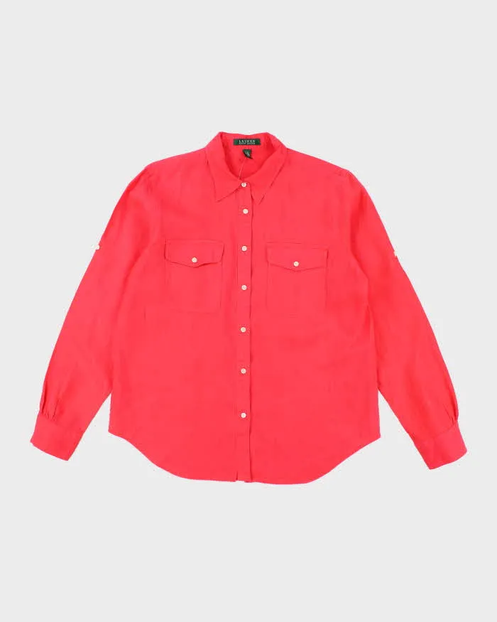 Vintage Lauren by Ralph Lauren Button Up Long Sleeve Shirt - L sold by Rokit