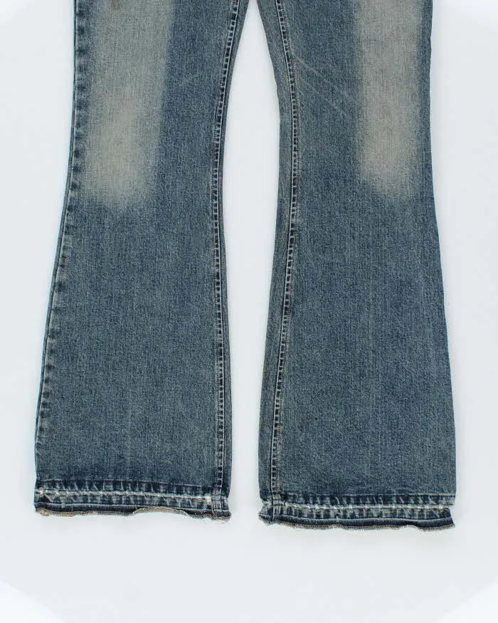 Vintage Y2k 00s Silver Lace-up Bootcut Jeans - W32 L33 sold by Rokit product image thumbnail 3