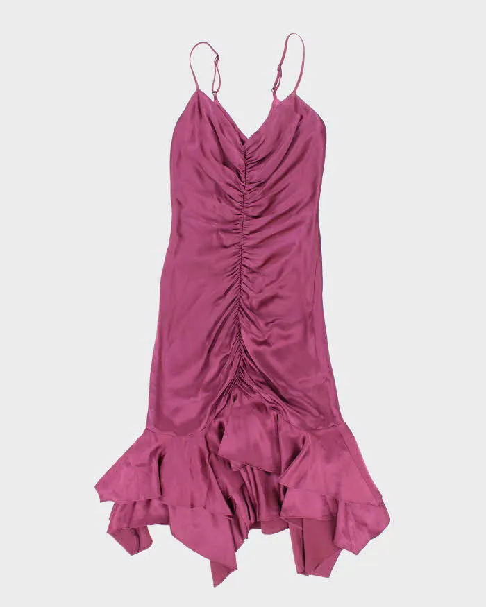 Vintage Y2k 00s Betsey Johnson Fishtail Satin Dress - XS sold by Rokit