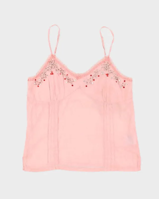 Vintage Y2k 00s Poet Beaded Cami - S sold by Rokit
