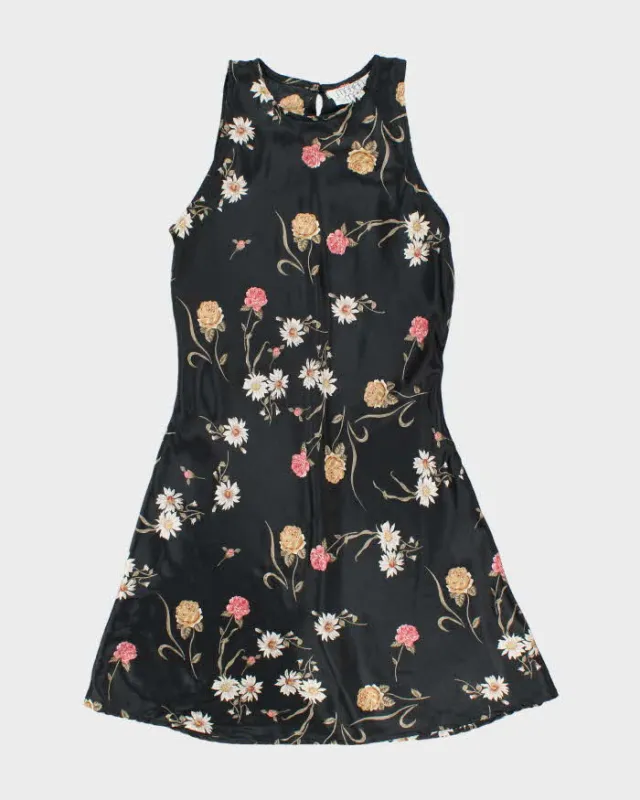 Vintage 90s Marian R Maral Floral Satin Dress - S sold by Rokit