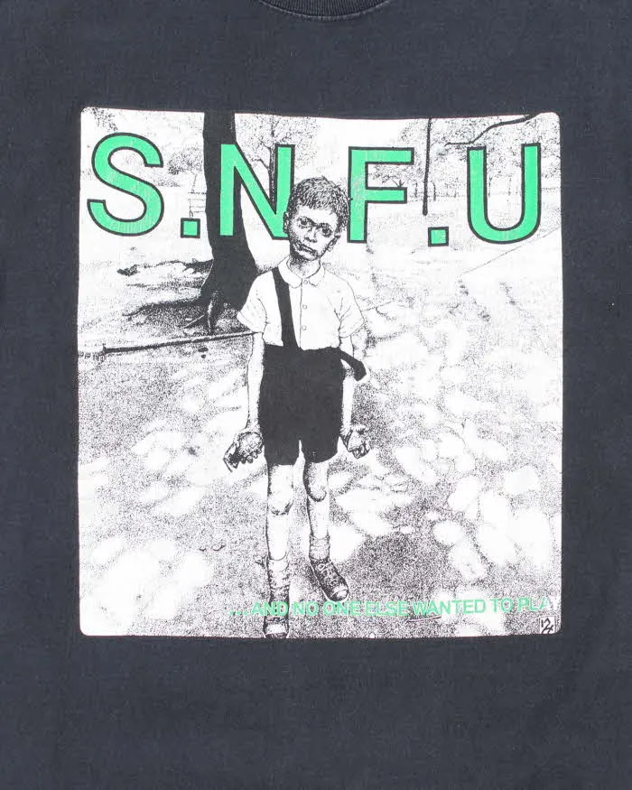 Vintage 2000's SNFU Grenade Boy Hardcore Graphic T-Shirt - M sold by Rokit product image thumbnail 3