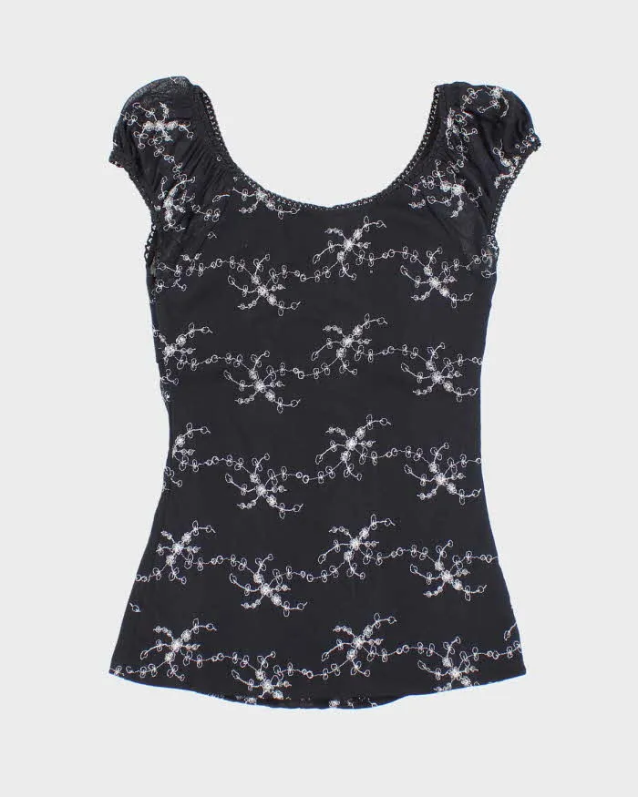 Vintage Y2k 00s Le chateau Floral Clasp Top - S sold by Rokit product image thumbnail 2