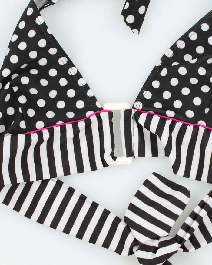 Vintage Y2k 00s Polka Dot & Stripe Bikini Top - S sold by Rokit product image thumbnail 5