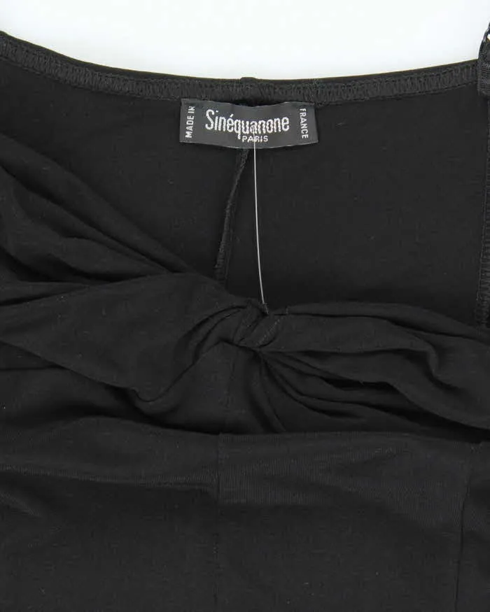 Vintage 90s Sinequanone Black Slinky Dress - S sold by Rokit product image thumbnail 5