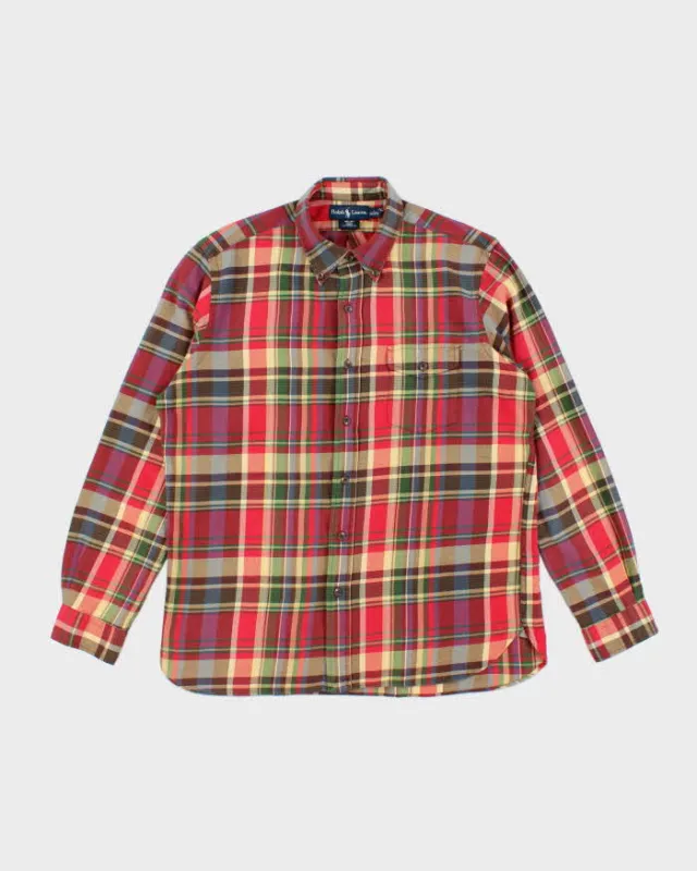 Vintage Ralph Lauren Check Long Sleeve Shirt - L sold by Rokit