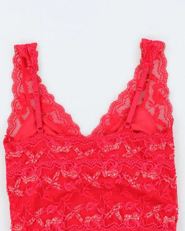 Vintage Y2k 00s Le Chateau Lace Beaded Cami - S sold by Rokit product image thumbnail 4