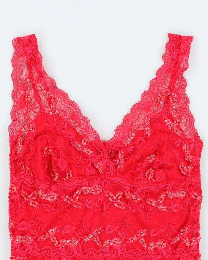 Vintage Y2k 00s Le Chateau Lace Beaded Cami - S sold by Rokit product image thumbnail 3