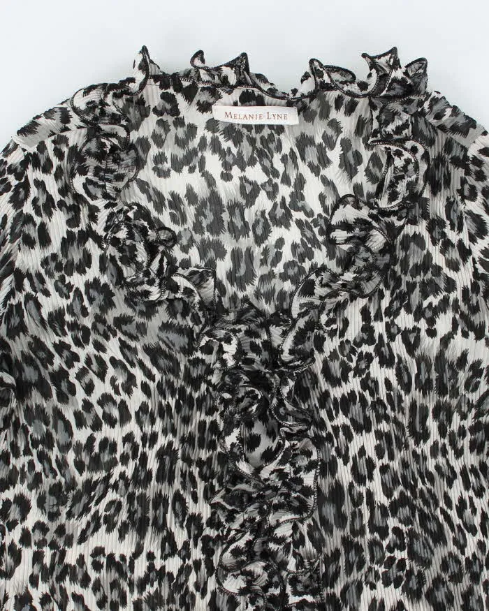 Vintage Y2k 00s Melanie Lyne Leopard Print Sheer Blouse - M sold by Rokit product image thumbnail 3