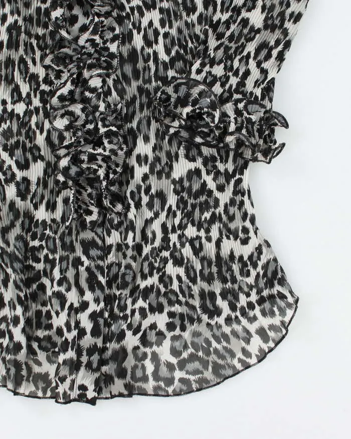 Vintage Y2k 00s Melanie Lyne Leopard Print Sheer Blouse - M sold by Rokit product image thumbnail 4
