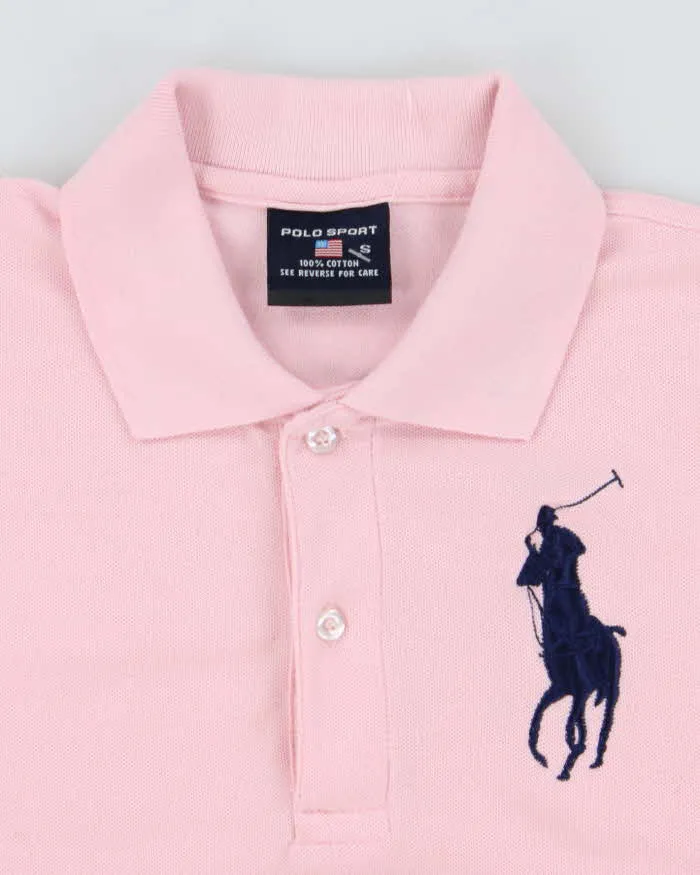 Vintage Y2K Polo Sport Big Horse Embroidered Polo Shirt - S sold by Rokit product image thumbnail 4