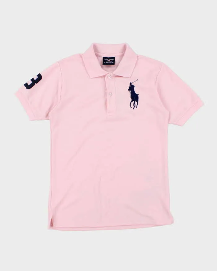 Vintage Y2K Polo Sport Big Horse Embroidered Polo Shirt - S sold by Rokit