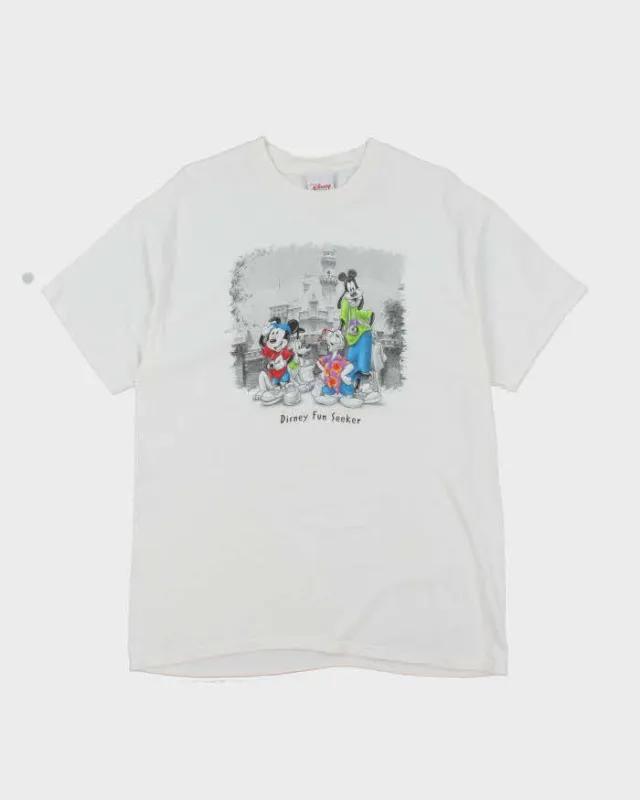 Vintage 90's Disney Fun Seeker Graphic T-Shirt - L sold by Rokit