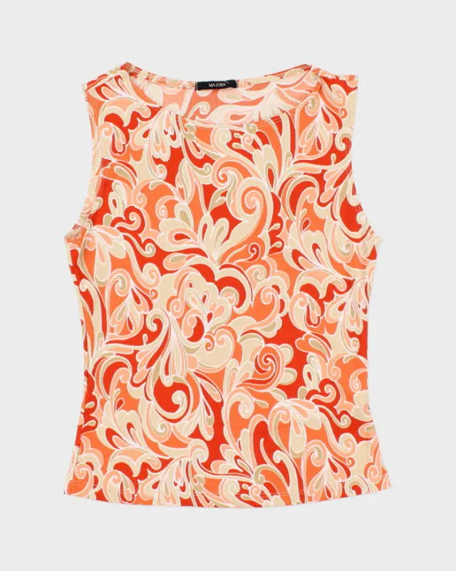 Vintage 90s Majora Pattern Top - S sold by Rokit