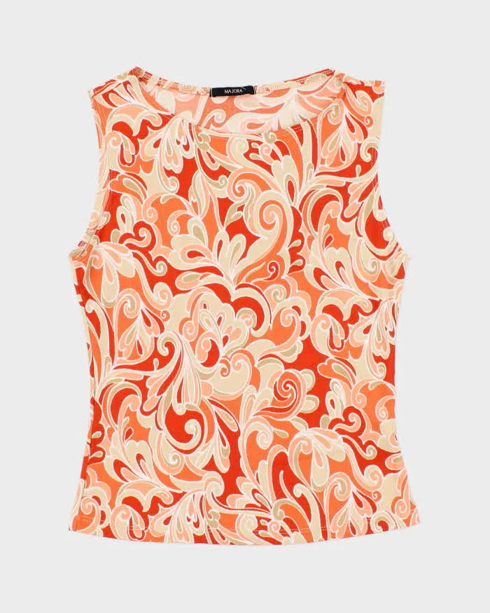 Vintage 90s Majora Pattern Top - S sold by Rokit