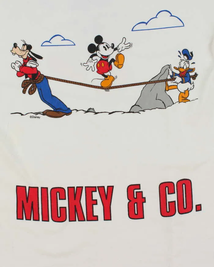 Vintage 90's Disney Mickey Mouse Tight Rope Graphic T-Shirt - XL sold by Rokit product image thumbnail 4