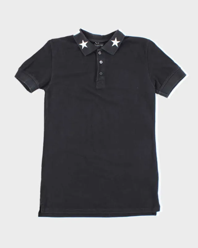 Vintage Y2K Givenchy Embroidered Collar Polo Shirt - S sold by Rokit