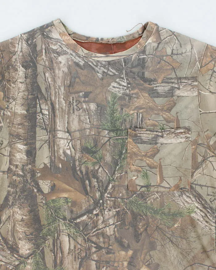 Vintage Y2K Real Tree Camouflage Pocket T-Shirt - M sold by Rokit product image thumbnail 2