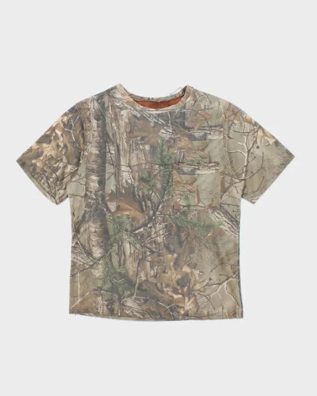 Vintage Y2K Real Tree Camouflage Pocket T-Shirt - M made by Rokit