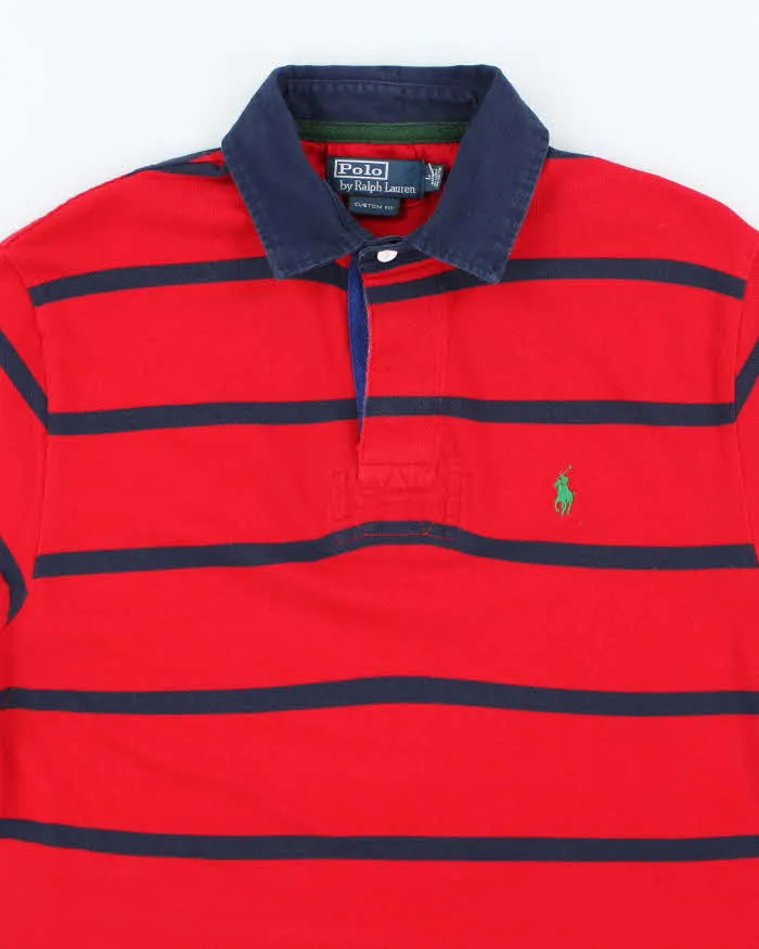 Vintage 2000's Ralph Lauren Striped Polo Shirt - L sold by Rokit product image thumbnail 3