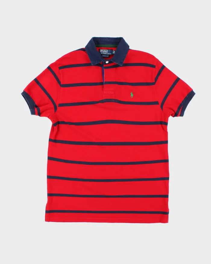 Vintage 2000's Ralph Lauren Striped Polo Shirt - L sold by Rokit