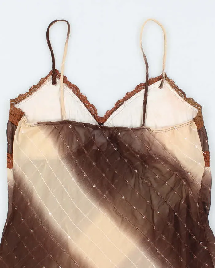 Vintage Y2k 00s Suzy Sequin Sheer Cami - M sold by Rokit product image thumbnail 4