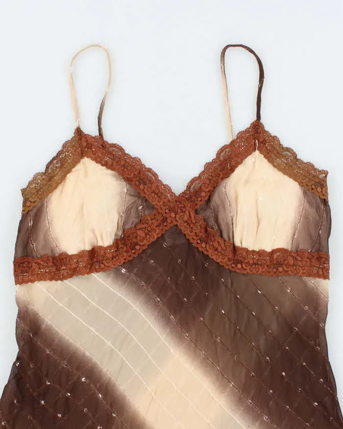 Vintage Y2k 00s Suzy Sequin Sheer Cami - M sold by Rokit product image thumbnail 3