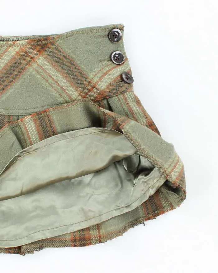 Vintage Y2k 00s Checked Wool Blend Mini Skirt - XS sold by Rokit product image thumbnail 4
