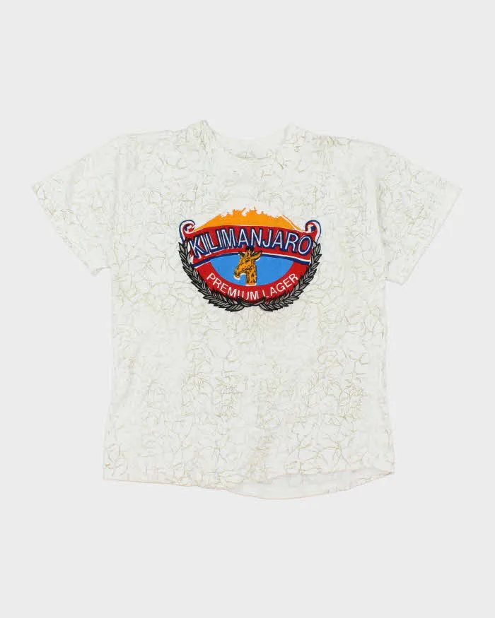 Vintage 90's Kilimanjaro Premium Lager Graphic T-Shirt - S sold by Rokit