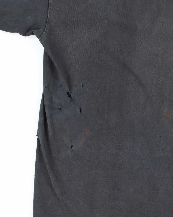 Vintage Y2K Pirate Skull Distressed Graphic T-Shirt - L sold by Rokit product image thumbnail 4