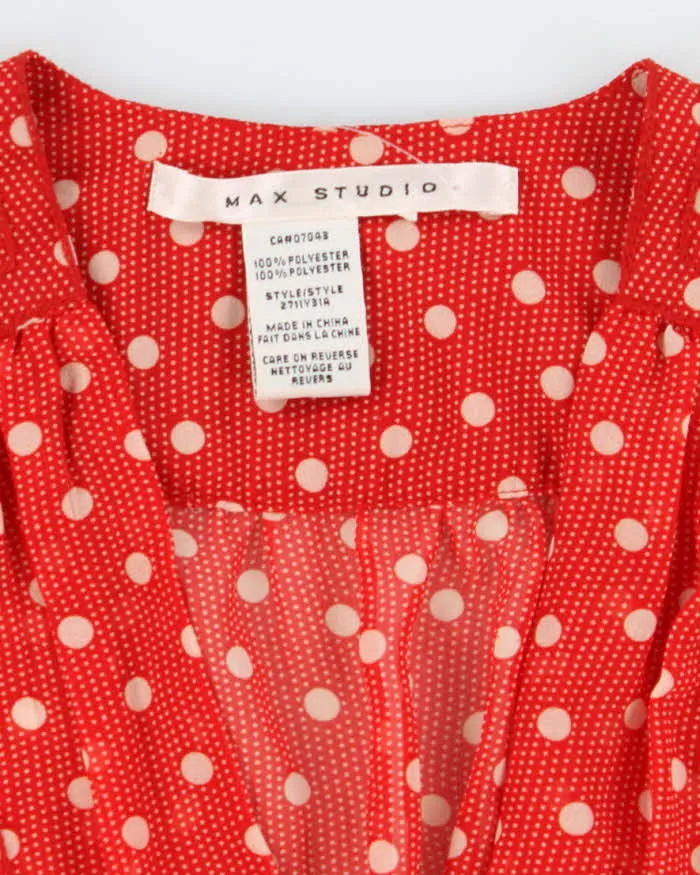 Vintage 00s Max Studio Polka dot Sheer Blouse - S sold by Rokit product image thumbnail 5
