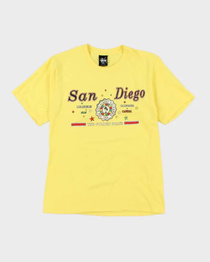Vintage 2000's Stussy San Diego Golden State Graphic T-Shirt - S sold by Rokit