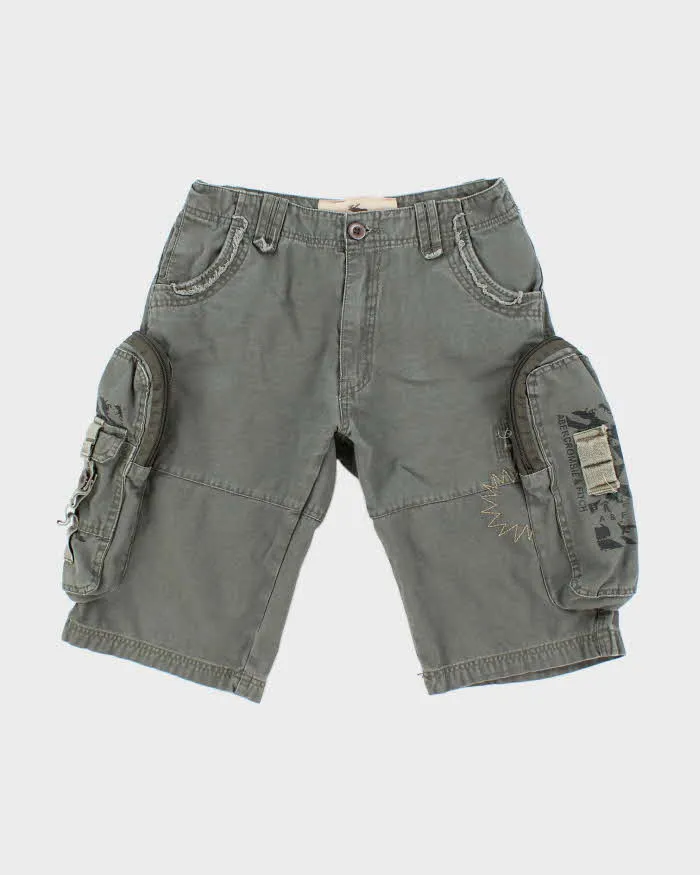 Vintage Y2K Abercrombie & Fitch Military Style Cargo Shorts - W28 L12 sold by Rokit
