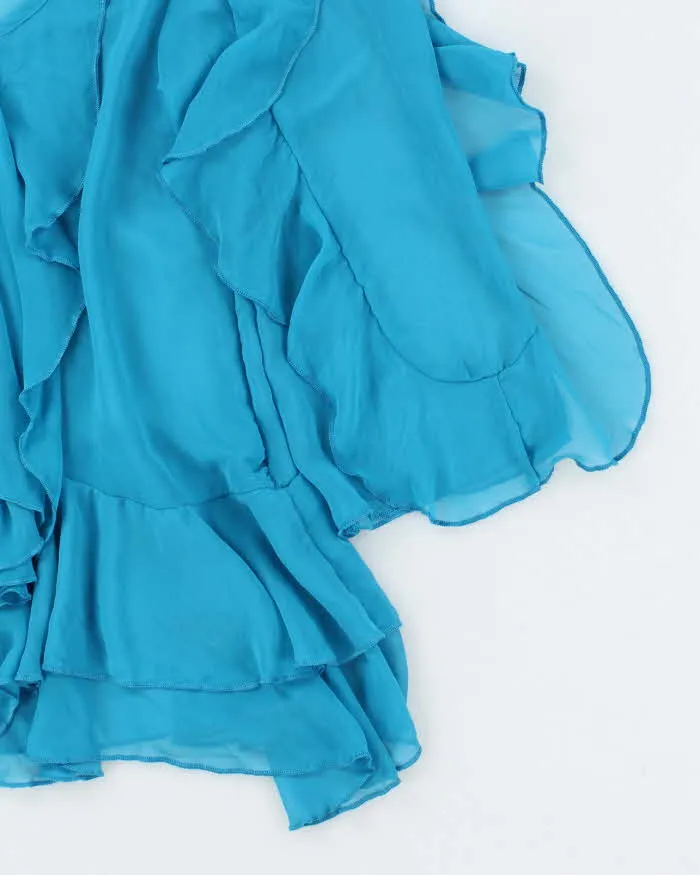 Vintage Y2k 00s ICU Ruffle Mesh Blouse - M sold by Rokit product image thumbnail 4