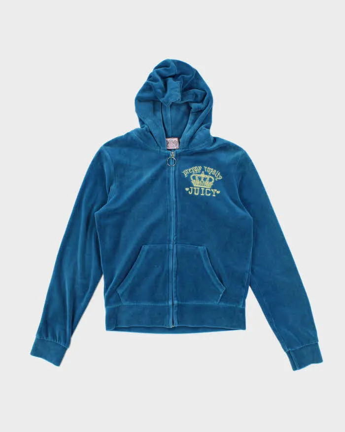 Vintage Y2K Juicy Couture Embroidered Zip Up Hoodie - M sold by Rokit