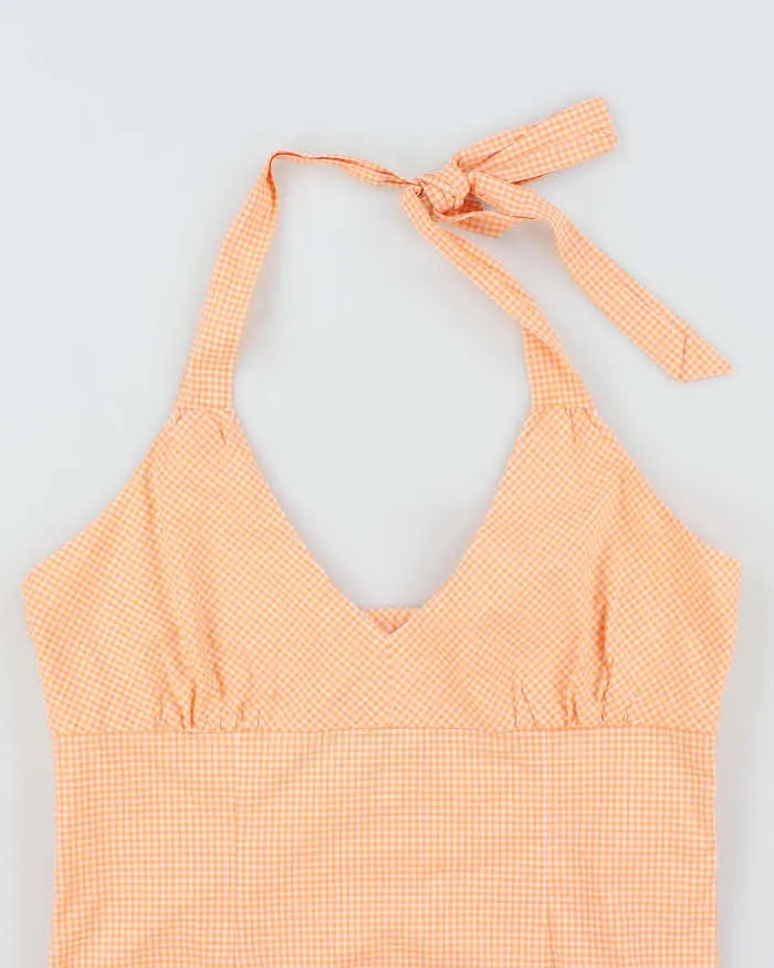 Vintage Y2k 00s Mexx Gingham Halter Neck Top - L sold by Rokit product image thumbnail 3