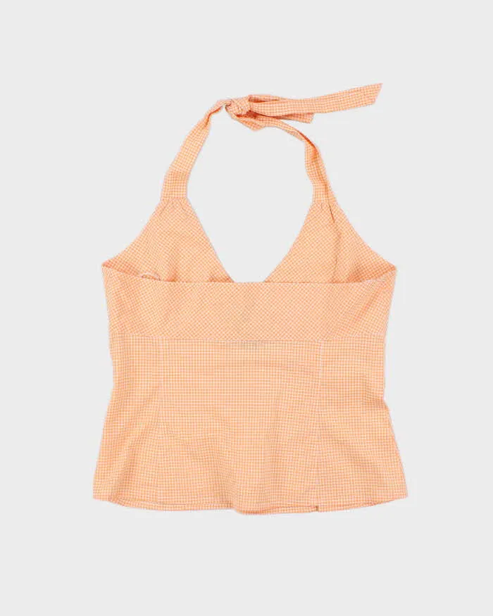Vintage Y2k 00s Mexx Gingham Halter Neck Top - L sold by Rokit product image thumbnail 2