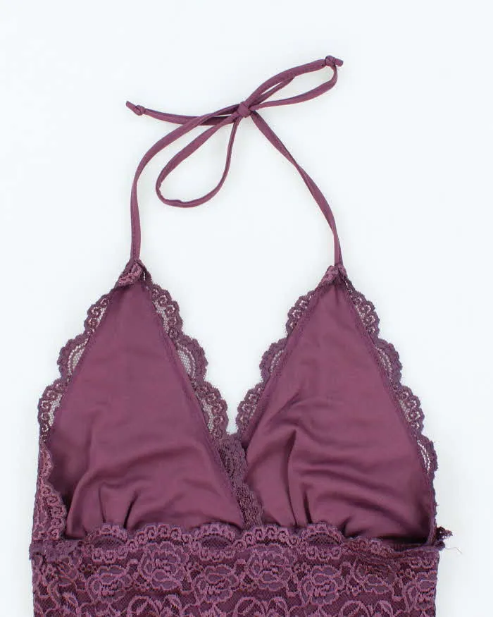 Vintage Y2k 00s Dynamite Lace Halter Neck Top - XS sold by Rokit product image thumbnail 4