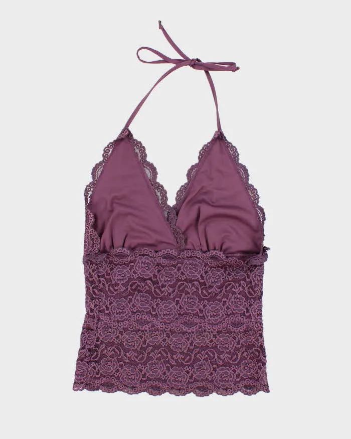 Vintage Y2k 00s Dynamite Lace Halter Neck Top - XS sold by Rokit product image thumbnail 2