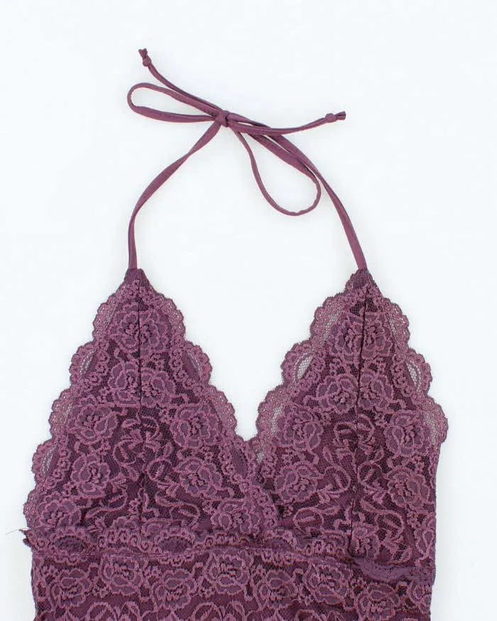 Vintage Y2k 00s Dynamite Lace Halter Neck Top - XS sold by Rokit product image thumbnail 3