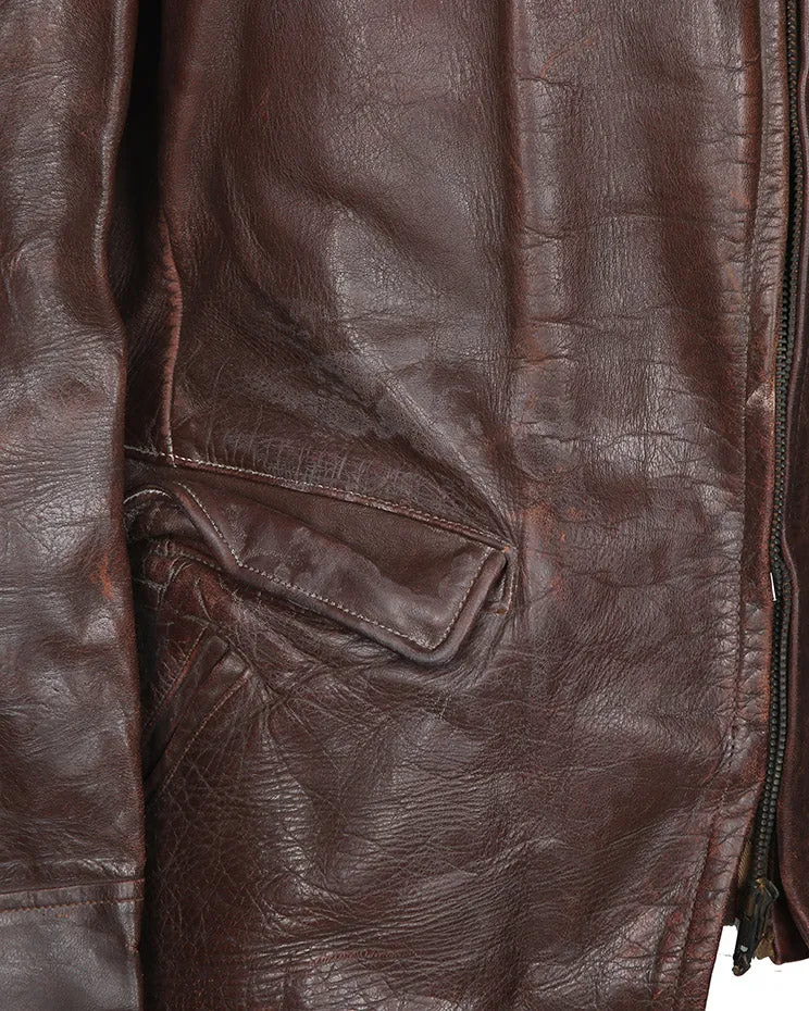 Late 40s Richman Brothers Horsehide Leather Jacket - M sold by Rokit product image thumbnail 4