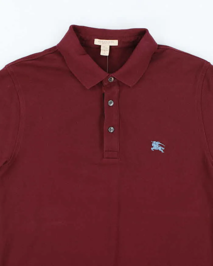 Vintage 2000's Burberry Small Embroidered Logo Polo Shirt - S sold by Rokit product image thumbnail 3