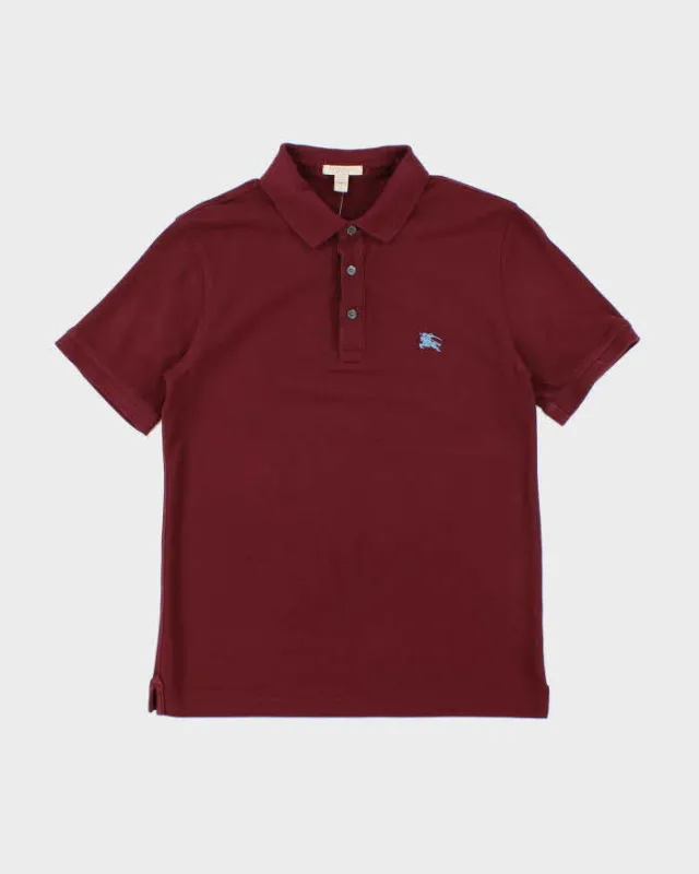 Vintage 2000's Burberry Small Embroidered Logo Polo Shirt - S made by Burberry