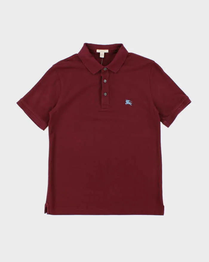 Vintage 2000's Burberry Small Embroidered Logo Polo Shirt - S sold by Rokit