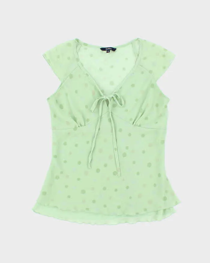 Vintage Y2k 00s Ricki's Polka Dot Blouse - M sold by Rokit