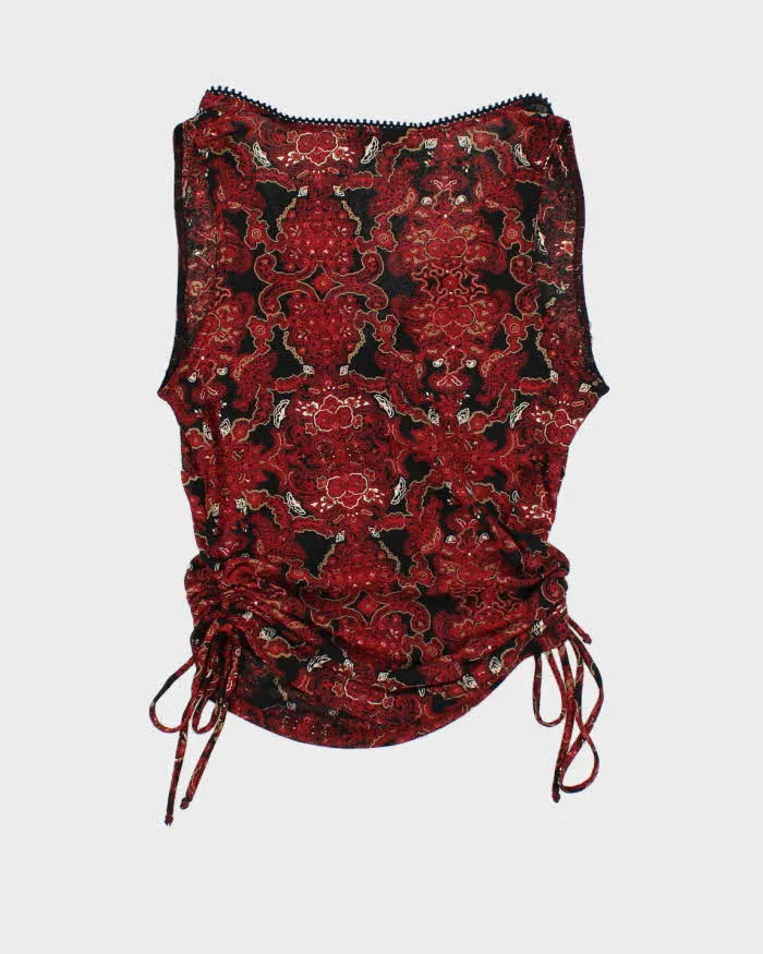 Vintage 90s Self Esteem Ruched Side Top - S sold by Rokit product image thumbnail 2