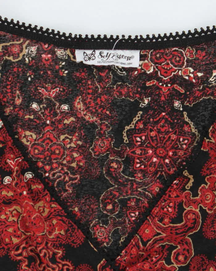 Vintage 90s Self Esteem Ruched Side Top - S sold by Rokit product image thumbnail 5