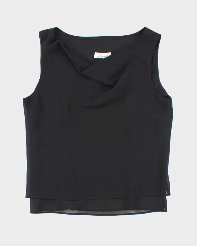 Vintage 90s Jessica Cowl Neck Top - L sold by Rokit