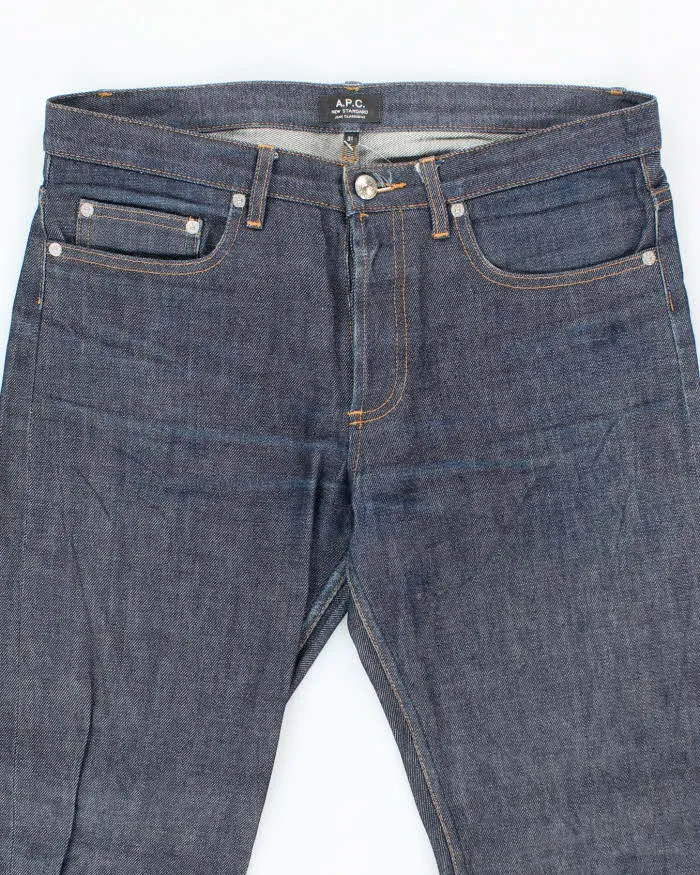 Vintage A.P.C Raw Dark Wash Selvidge Denim Jeans - W34 L31 sold by Rokit product image thumbnail 3