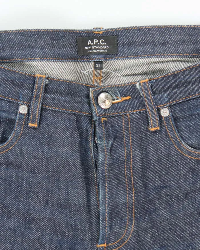 Vintage A.P.C Raw Dark Wash Selvidge Denim Jeans - W34 L31 sold by Rokit product image thumbnail 5